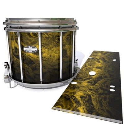 Pearl Championship CarbonCore Snare Drum Slip - Desert GEO Marble Fade (Yellow)