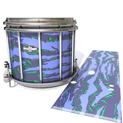 Pearl Championship CarbonCore Snare Drum Slip - Electric Tiger Camouflage (Purple)