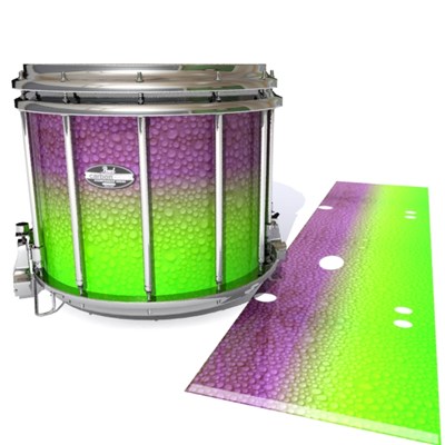 Pearl Championship CarbonCore Snare Drum Slip - Joker Drop Fade (Purple) (Green)