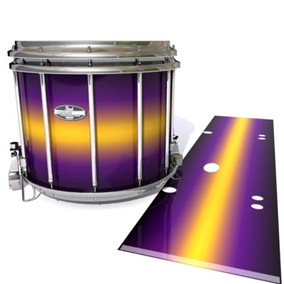 Pearl Championship CarbonCore Snare Drum Slip - Light Barrier Fade (Purple) (Yellow)