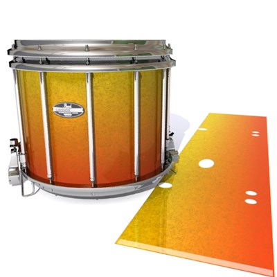 Pearl Championship CarbonCore Snare Drum Slip - Madagascar Sunset (Yellow) (Orange)