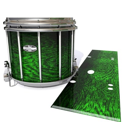 Pearl Championship CarbonCore Snare Drum Slip - Mantis Green Rosewood (Green)