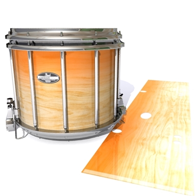 Pearl Championship CarbonCore Snare Drum Slip - Maple Woodgrain Orange Fade (Orange)