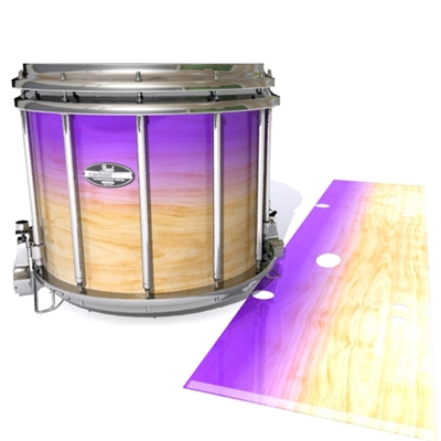 Pearl Championship CarbonCore Snare Drum Slip - Maple Woodgrain Purple Fade (Purple)
