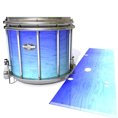 Pearl Championship CarbonCore Snare Drum Slip - Marine Maple Fade (Blue)