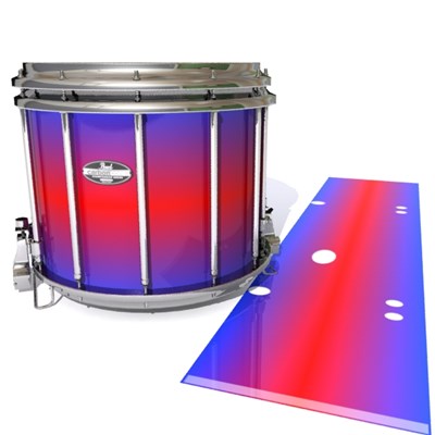 Pearl Championship CarbonCore Snare Drum Slip - Orion Fade (Blue) (Red)