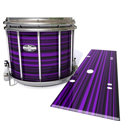 Pearl Championship CarbonCore Snare Drum Slip - Purple Horizon Stripes (Purple)