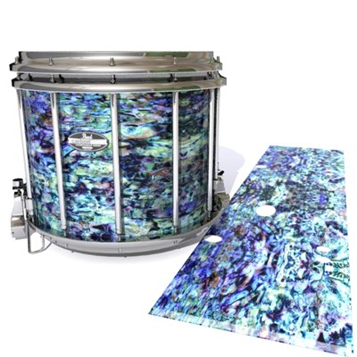 Pearl Championship CarbonCore Snare Drum Slip - Seabed Abalone (Blue) (Aqua)