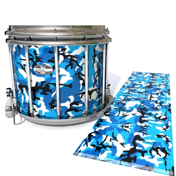 Pearl Championship CarbonCore Snare Drum Slip - Sky Blue Traditional Camouflage (Blue)