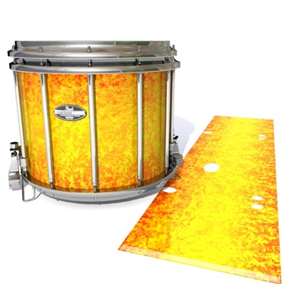Pearl Championship CarbonCore Snare Drum Slip - Sunleaf (Orange) (Yellow)