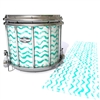 Pearl Championship CarbonCore Snare Drum Slip - Wave Brush Strokes Aqua and White (Green) (Blue)