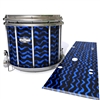 Pearl Championship CarbonCore Snare Drum Slip - Wave Brush Strokes Blue and Black (Blue)