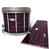 Pearl Championship CarbonCore Snare Drum Slip - Wave Brush Strokes Maroon and Black (Red)