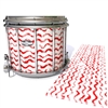 Pearl Championship CarbonCore Snare Drum Slip - Wave Brush Strokes Red and White (Red)