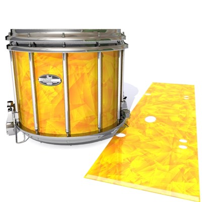 Pearl Championship CarbonCore Snare Drum Slip - Yellow Cosmic Glass (Yellow) (Orange)