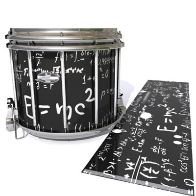 Pearl Championship CarbonCore Snare Drum Slip - Mathmatical Equations on Black (Themed)