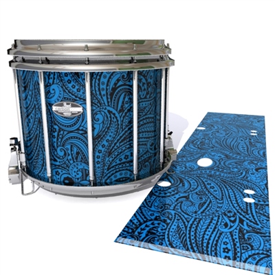 Pearl Championship CarbonCore Snare Drum Slip - Navy Blue Paisley (Themed)