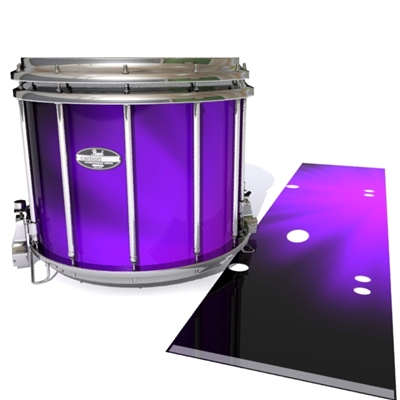 Pearl Championship CarbonCore Snare Drum Slip - Purple Light Rays (Themed)