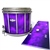 Pearl Championship CarbonCore Snare Drum Slip - Purple Smokey Clouds (Themed)