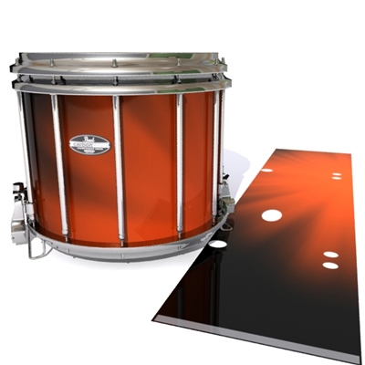 Pearl Championship CarbonCore Snare Drum Slip - Red Light Rays (Themed)