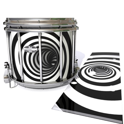 Pearl Championship CarbonCore Snare Drum Slip - White Vortex Illusion (Themed)