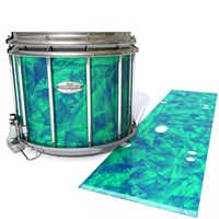 Pearl Championship Maple Snare Drum Slip - Aqua Cosmic Glass (Aqua)