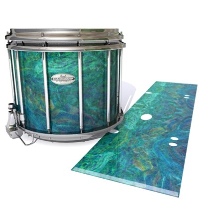 Pearl Championship Maple Snare Drum Slip - Aquamarine Blue Pearl (Aqua)
