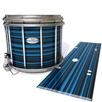 Pearl Championship Maple Snare Drum Slip - Blue Horizon Stripes (Blue)