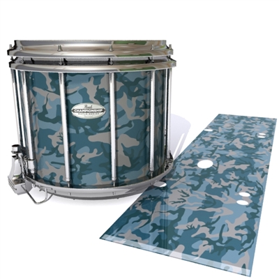 Pearl Championship Maple Snare Drum Slip - Blue Slate Traditional Camouflage (Blue)