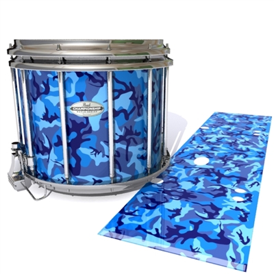 Pearl Championship Maple Snare Drum Slip - Blue Wing Traditional Camouflage (Blue)