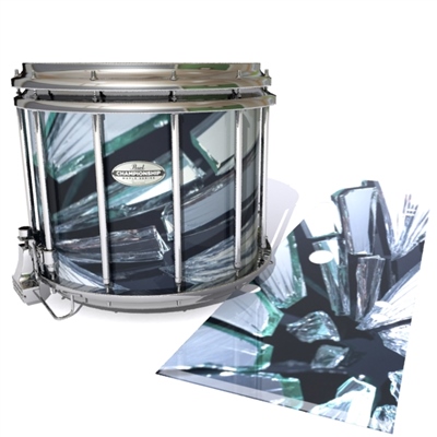 Pearl Championship Maple Snare Drum Slip - Broken Glass (Themed)