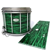 Pearl Championship Maple Snare Drum Slip - Chaos Brush Strokes Green and Black (Green)