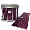 Pearl Championship Maple Snare Drum Slip - Chaos Brush Strokes Maroon and Black (Red)