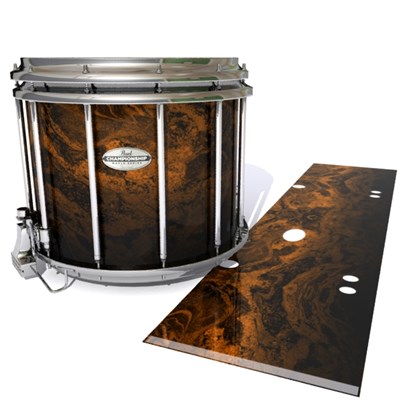 Pearl Championship Maple Snare Drum Slip - Earth GEO Marble Fade (Neutral)