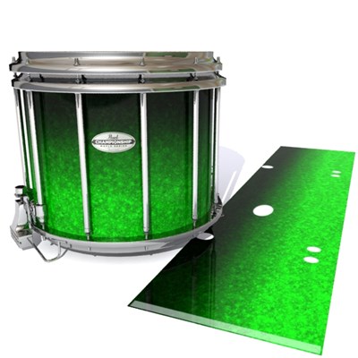 Pearl Championship Maple Snare Drum Slip - Emerald Fade (Green)