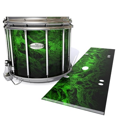 Pearl Championship Maple Snare Drum Slip - Forest GEO Marble Fade (Green)