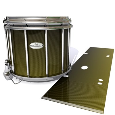 Pearl Championship Maple Snare Drum Slip - Gold Carbon Fade (Yellow)