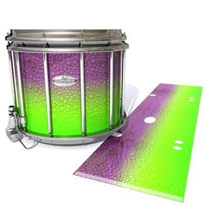 Pearl Championship Maple Snare Drum Slip - Joker Drop Fade (Purple) (Green)