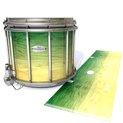 Pearl Championship Maple Snare Drum Slip - Jungle Stain Fade (Green)