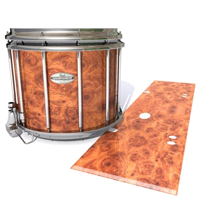 Pearl Championship Maple Snare Drum Slip - Macro Ormosia Burl (Neutral)