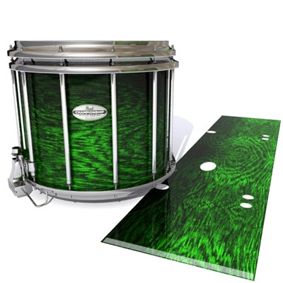 Pearl Championship Maple Snare Drum Slip - Mantis Green Rosewood (Green)
