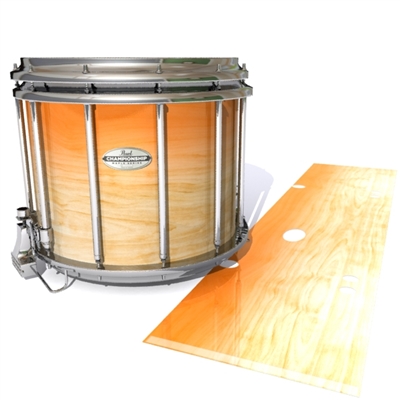 Pearl Championship Maple Snare Drum Slip - Maple Woodgrain Orange Fade (Orange)