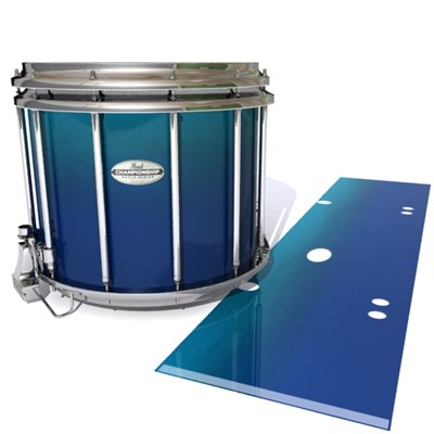 Pearl Championship Maple Snare Drum Slip - Pacific Fade (Blue) (Aqua)