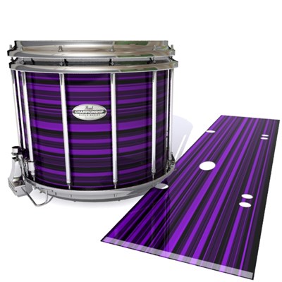 Pearl Championship Maple Snare Drum Slip - Purple Horizon Stripes (Purple)