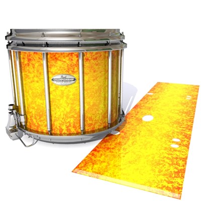 Pearl Championship Maple Snare Drum Slip - Sunleaf (Orange) (Yellow)