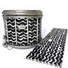 Pearl Championship Maple Snare Drum Slip - Wave Brush Strokes Black and White (Neutral)