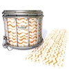 Pearl Championship Maple Snare Drum Slip - Wave Brush Strokes Orange and White (Orange)