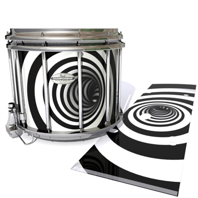 Pearl Championship Maple Snare Drum Slip - White Vortex Illusion (Themed)