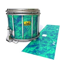 Pearl Championship Maple Snare Drum Slip (Old) - Aqua Cosmic Glass (Aqua)