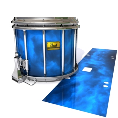 Pearl Championship Maple Snare Drum Slip (Old) - Blue Smokey Clouds (Themed)